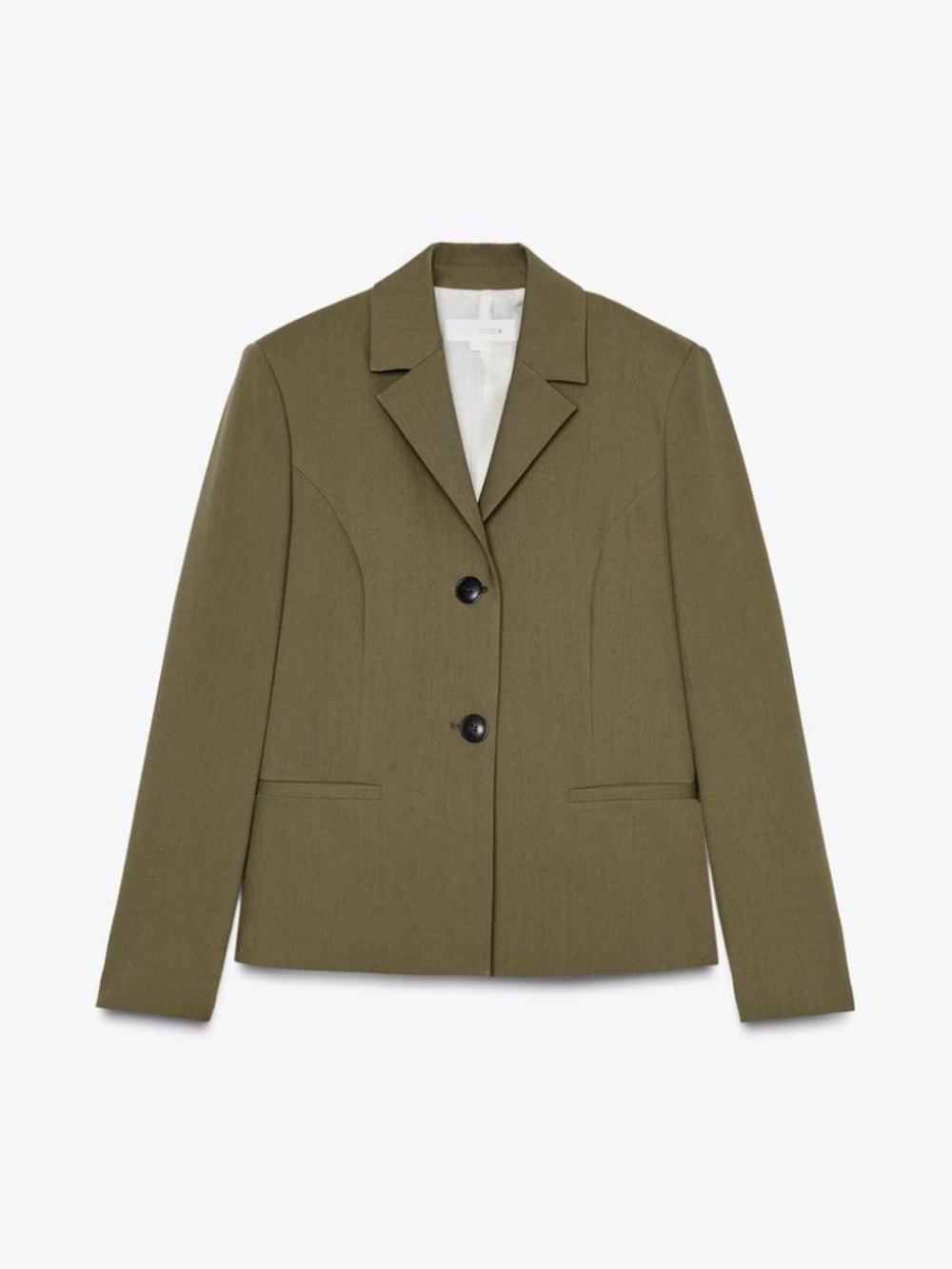 ZARA FITTED SHOULDER PAD BLAZER